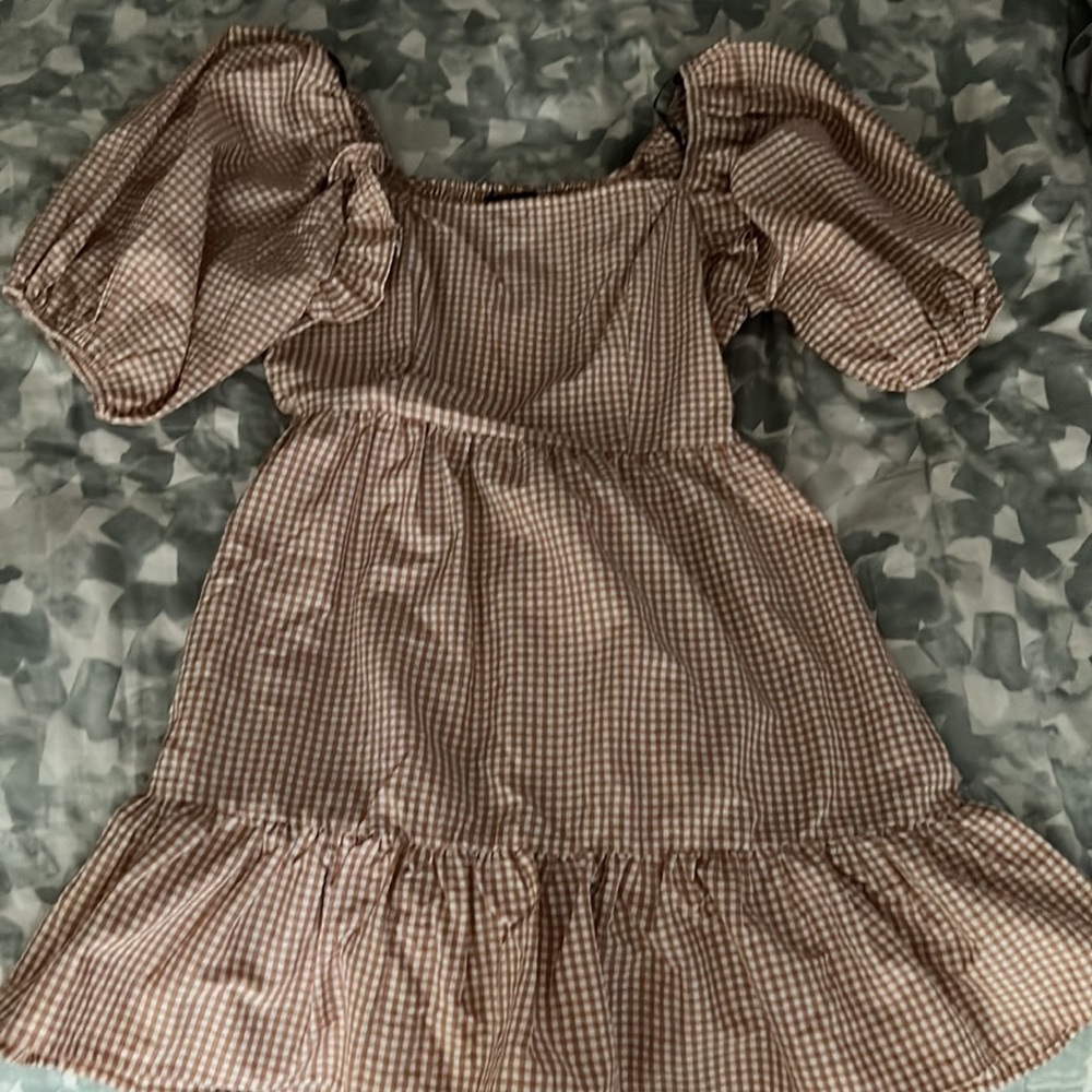 Light pink puff sleeve dress - Picture 2 of 2